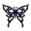 Glow in the Dark Tribal Butterfly Temporary Tattoo